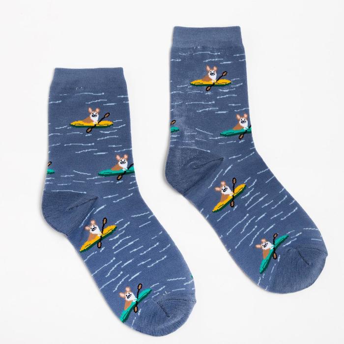 Носки женские нжэ254-8 "Корги в лодке" цвет голубой, р-р 23-25 (36-40)
Носки женские нжэ254-8 "Корги в лодке" цвет голубой, р-р 23-25 (36-40)