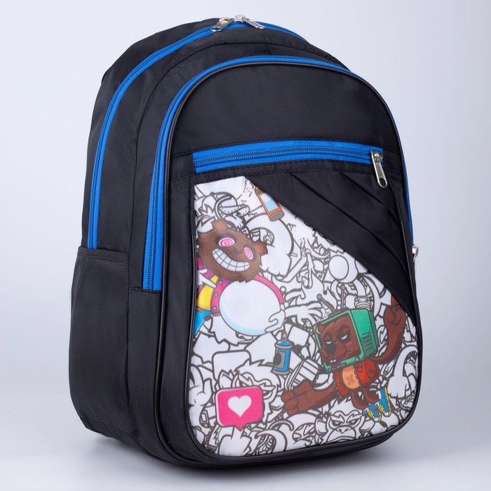 Рюкзак «Медведи», 28х16х43 см, 2 отдела на молниях, н/карман, чёрный
Рюкзак «Медведи», 28х16х43 см, 2 отдела на молниях, н/карман, чёрный