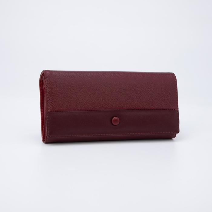 Кошелёк на магнитах, цвет бордовый
Кошелёк на магнитах, цвет бордовый