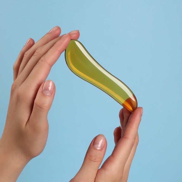 Массажёр Гуаша «Скребок», 11,5 × 3 см, хрусталь, МИКС 
Массажёр Гуаша «Скребок», 11,5 × 3 см, хрусталь, МИКС