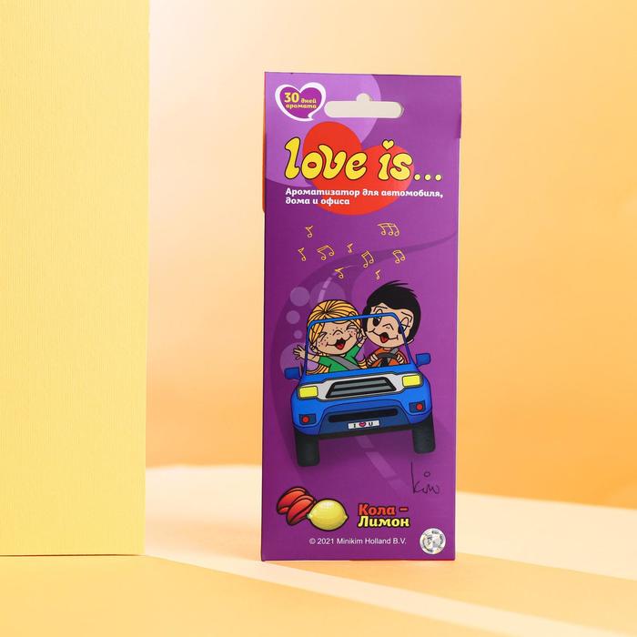 Ароматизатор воздуха LOVE IS...Кола-Лимон, картон
Ароматизатор воздуха LOVE IS...Кола-Лимон, картон