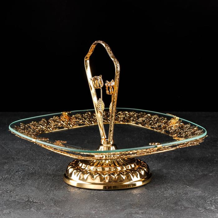 Ваза сервировочная на ножке «Золото востока», 29×30 см, цвет золотистый
Ваза сервировочная на ножке «Золото востока», 29×30 см, цвет золотистый