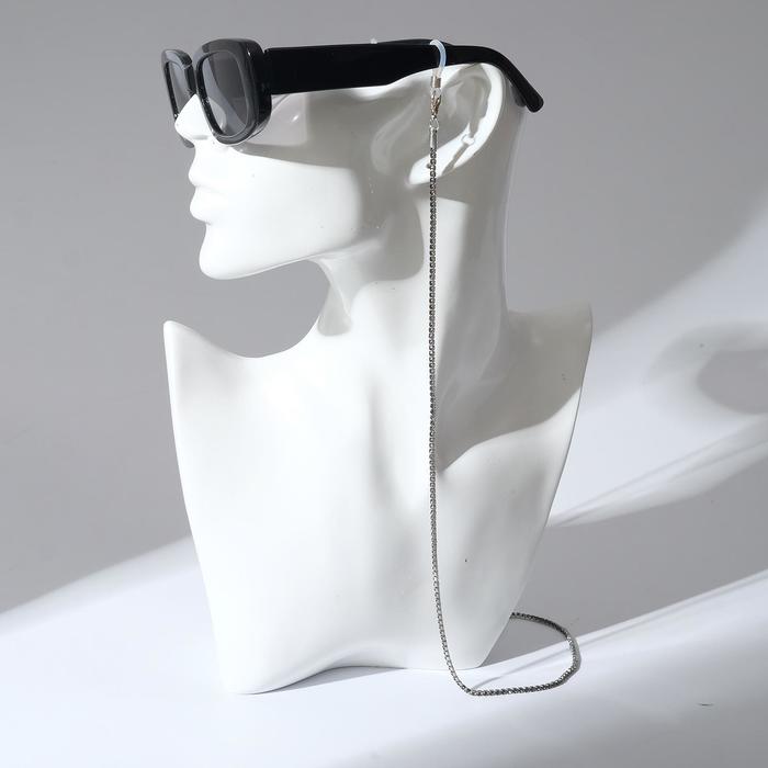 Цепочка для очков "Нить из страз" в цапах, цвет серый, 70 см
Цепочка для очков "Нить из страз" в цапах, цвет серый, 70 см