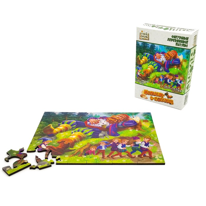 Фигурный деревянный пазл Страна сказок «Мальчик с пальчик»
Фигурный деревянный пазл Страна сказок «Мальчик с пальчик»