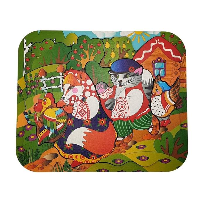 Деревянный пазл «Кот, Петух и Лиса» 12 деталей
Деревянный пазл «Кот, Петух и Лиса» 12 деталей