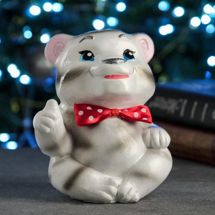 Копилка "Тигр с лапкой нарядный" белый, 16см
Копилка "Тигр с лапкой нарядный" белый, 16см