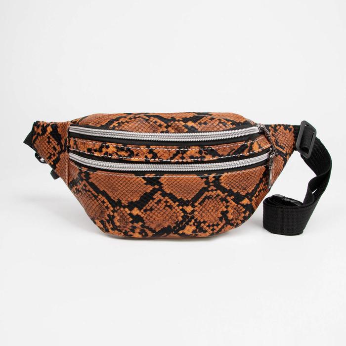 Сумка поясная, отдел на молнии, 2 наружных кармана, анималистичный принт, цвет рыжий
Сумка поясная, отдел на молнии, 2 наружных кармана, анималистичный принт, цвет рыжий