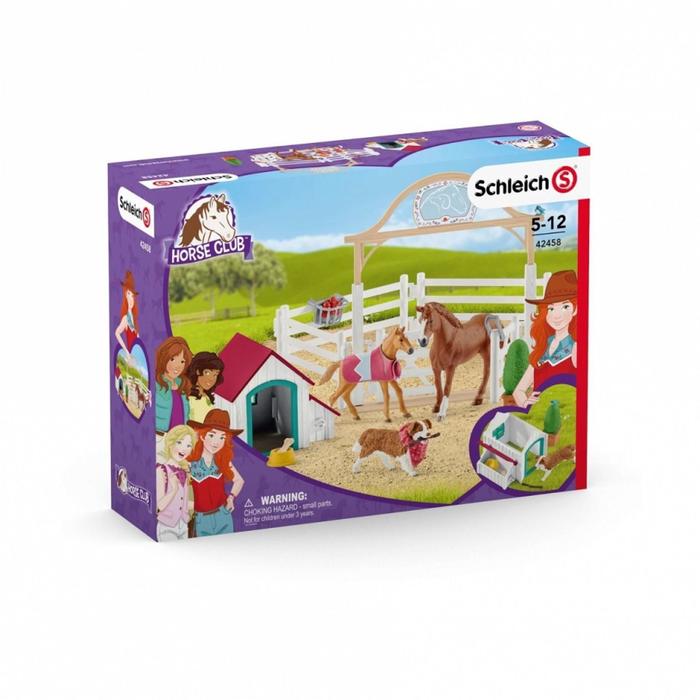 фото Игровой набор «лошади для гостей ханны с собакой руби серия horse» schleich