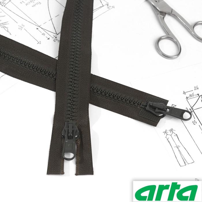 Молния «Трактор», 2 бегунка, Т20, разъёмная, 65 см, цвет тёмный хаки №175 
Молния «Трактор», 2 бегунка, Т20, разъёмная, 65 см, цвет тёмный хаки №175