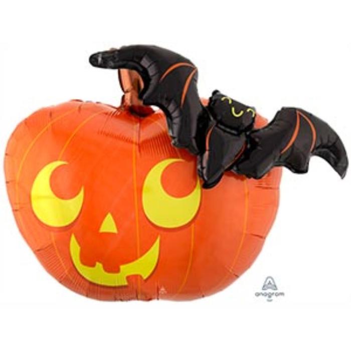 Шар фольгированный 31" «Тыква и летучая мышь», фигура
Шар фольгированный 31" «Тыква и летучая мышь», фигура