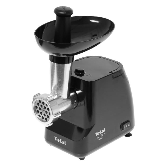Мясорубка Tefal NE111832, 1400 Вт, 1.7 кг/мин, 2 насадки, черная
Мясорубка Tefal NE111832, 1400 Вт, 1.7 кг/мин, 2 насадки, черная