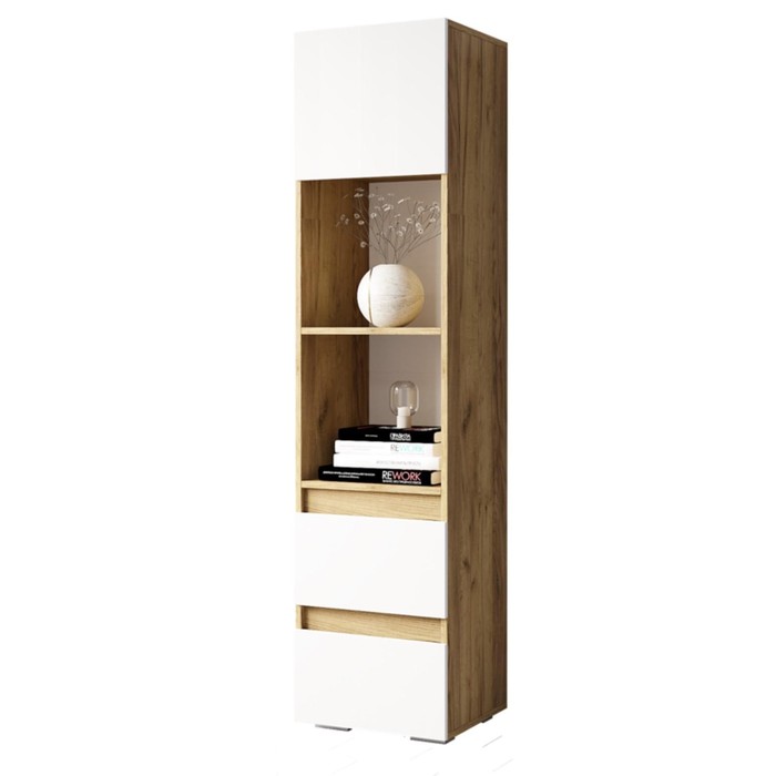 Пенал Селфи 402х372х1670 крафт/белый глянец
Пенал Селфи 402х372х1670 крафт/белый глянец