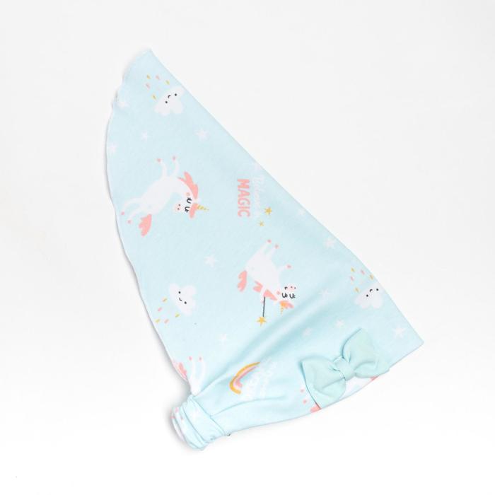 Чепчик (косынка) Крошка Я Unicorn, голубой, р.48
Чепчик (косынка) Крошка Я Unicorn, голубой, р.48