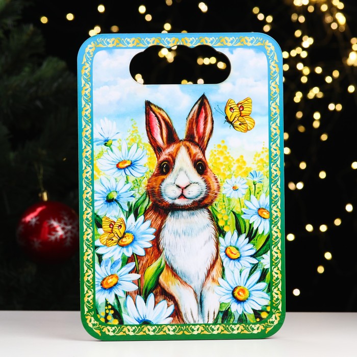 Доска разделочная "Год Кролика. Кролик в ромашках", дерево, 19х27,7 см
Доска разделочная "Год Кролика. Кролик в ромашках", дерево, 19х27,7 см