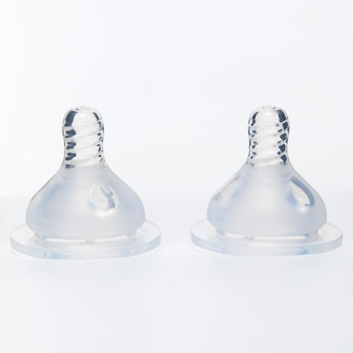 Набор сосок для шир.горла, 2 шт., от 3 мес., силикон, медленный и средний поток 
Набор сосок для шир.горла, 2 шт., от 3 мес., силикон, медленный и средний поток