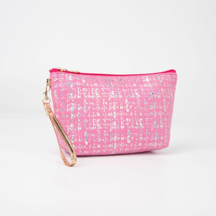 Косметичка на молнии, с ручкой, цвет малиновый
Косметичка на молнии, с ручкой, цвет малиновый