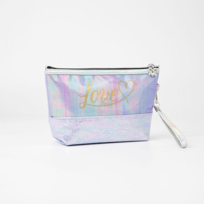 Косметичка на молнии, с ручкой, цвет сиреневый
Косметичка на молнии, с ручкой, цвет сиреневый