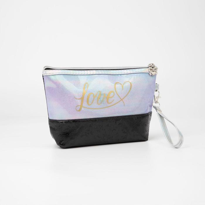 Косметичка на молнии, с ручкой, цвет чёрный
Косметичка на молнии, с ручкой, цвет чёрный