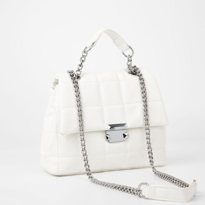 Мессенджер, отдел на клапане, длинный ремень, цвет белый
Мессенджер, отдел на клапане, длинный ремень, цвет белый