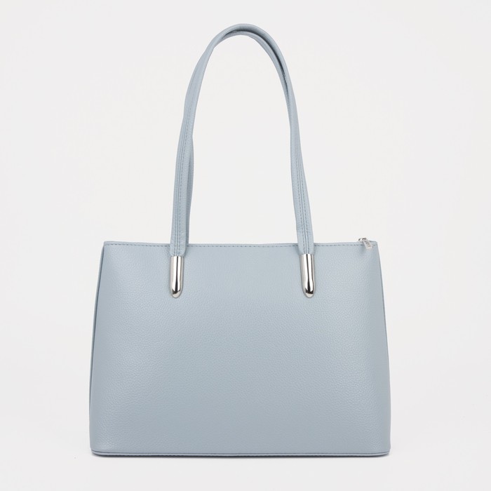 Сумка-тоут, отдел на молнии, наружный карман, цвет голубой
Сумка-тоут, отдел на молнии, наружный карман, цвет голубой