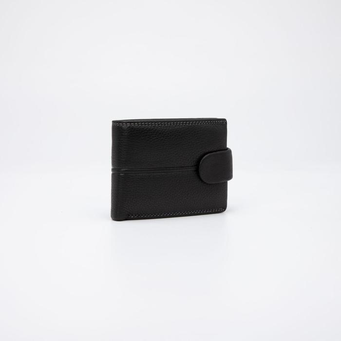 Портмоне на кнопке, для купюр, для карт, для монет, цвет чёрный
Портмоне на кнопке, для купюр, для карт, для монет, цвет чёрный