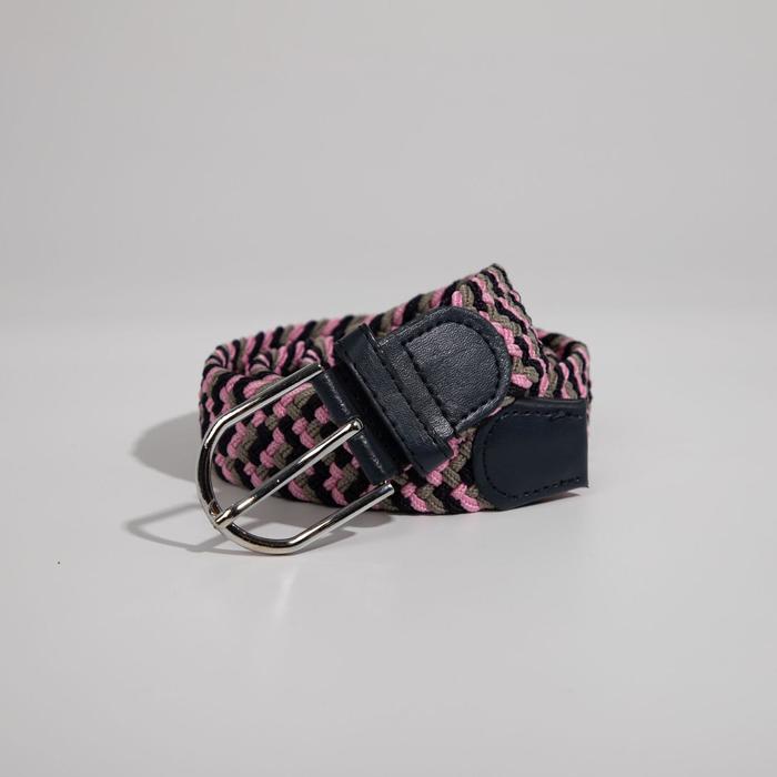 Ремень женский, ширина 3,5 см, резинка, плетёнка, пряжка металл, цвет синий/розовый
Ремень женский, ширина 3,5 см, резинка, плетёнка, пряжка металл, цвет синий/розовый