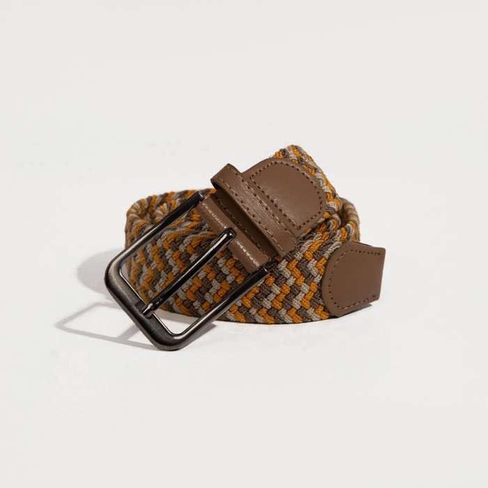 Ремень мужской, ширина 4 см, резинка, плетёнка, цвет коричневый/рыжий
Ремень мужской, ширина 4 см, резинка, плетёнка, цвет коричневый/рыжий