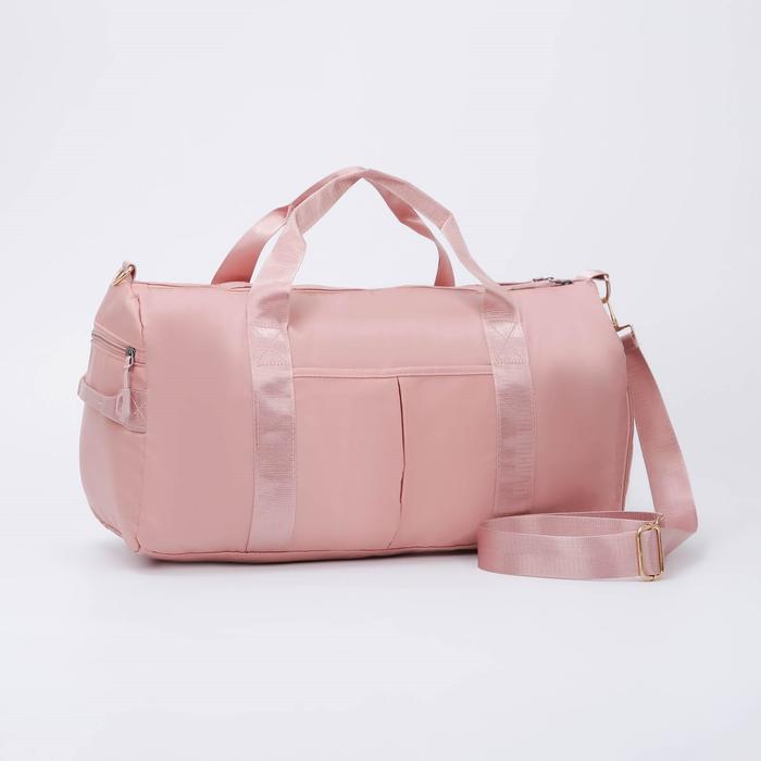 Сумка спортивная, отдел на молнии, 3 наружных кармана, отдел для обуви, крепление на чемодан, длинный ремень, цвет розовый
Сумка спортивная, отдел на молнии, 3 наружных кармана, отдел для обуви, крепление на чемодан, длинный ремень, цвет розовый