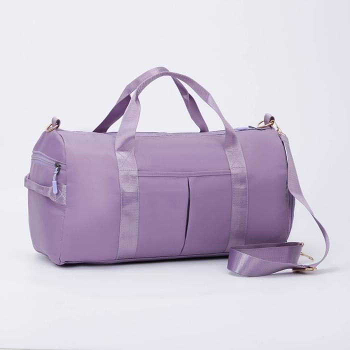 Сумка спортивная, отдел на молнии, 3 наружных кармана, отдел для обуви, крепление на чемодан, длинный ремень, цвет сиреневый
Сумка спортивная, отдел на молнии, 3 наружных кармана, отдел для обуви, крепление на чемодан, длинный ремень, цвет сиреневый