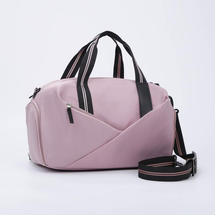 Сумка спортивная, отдел на молнии, 3 наружных кармана, отдел для обуви, длинный ремень, цвет сиреневый
Сумка спортивная, отдел на молнии, 3 наружных кармана, отдел для обуви, длинный ремень, цвет сиреневый