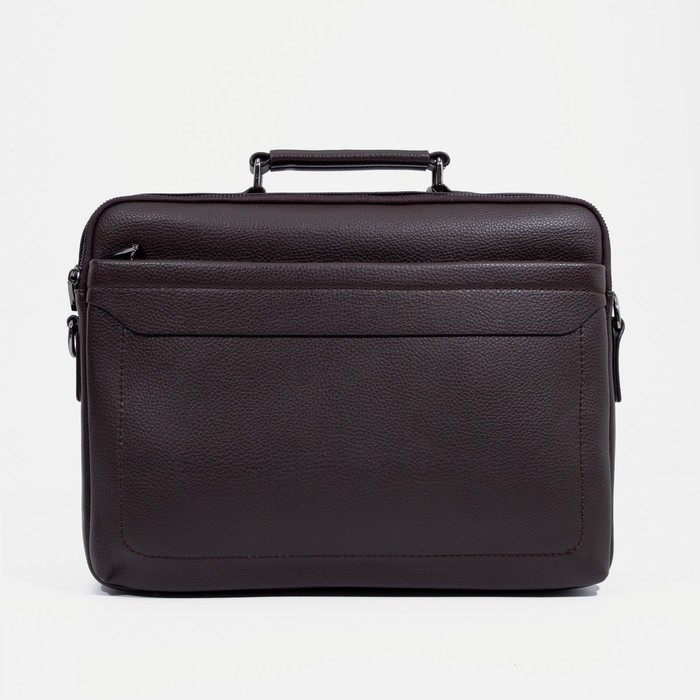 Сумка деловая, 2 отдела на молниях, 2 наружных кармана, длинный ремень, цвет коричневый
Сумка деловая, 2 отдела на молниях, 2 наружных кармана, длинный ремень, цвет коричневый