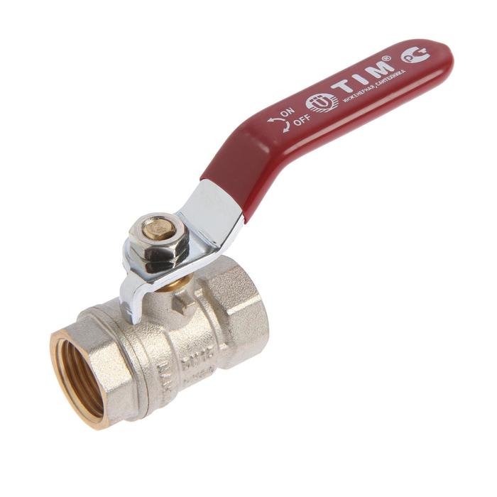Кран шаровой TIM STANDARD BV201-2N, внутренняя/внутренняя резьба 1/2", рычаг, никель 
Кран шаровой TIM STANDARD BV201-2N, внутренняя/внутренняя резьба 1/2", рычаг, никель