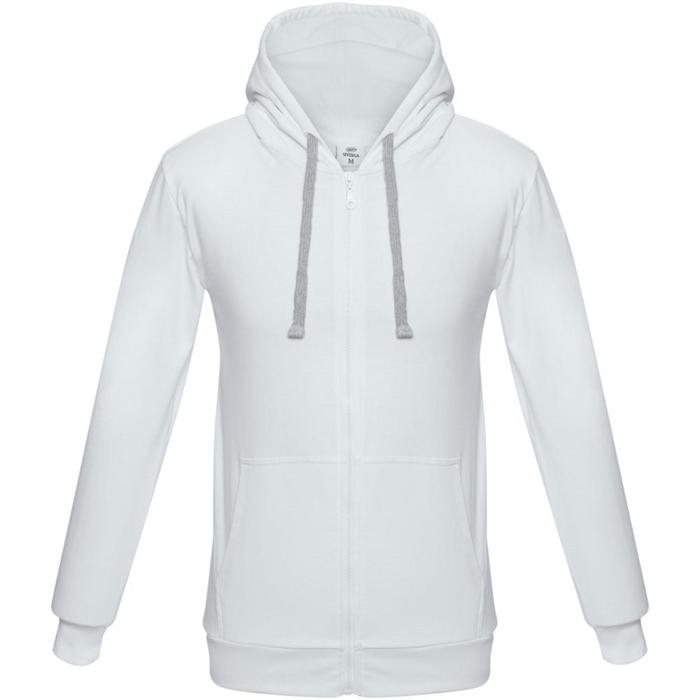 Толстовка мужская на молнии с капюшоном Unit Siverga, размер XXL, цвет белый 
Толстовка мужская на молнии с капюшоном Unit Siverga, размер XXL, цвет белый