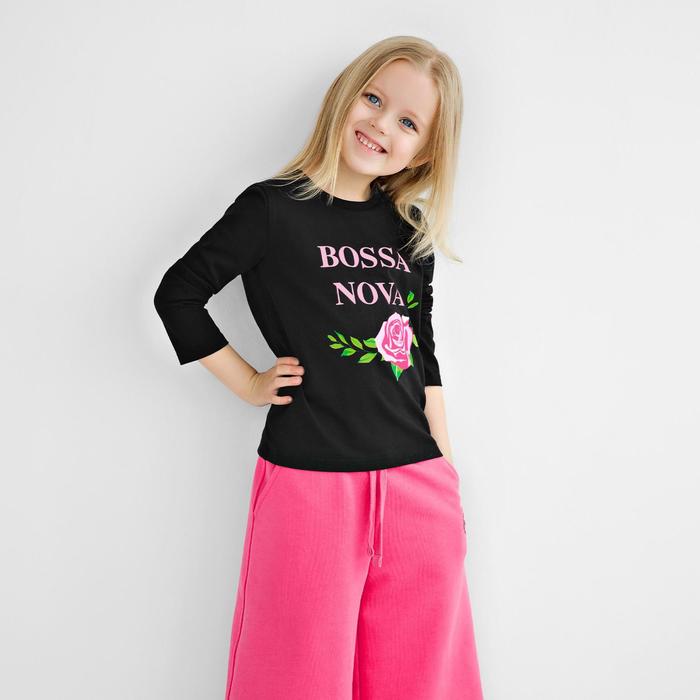 Лонгслив для девочки, рост 134 см, цвет чёрный
Лонгслив для девочки, рост 134 см, цвет чёрный