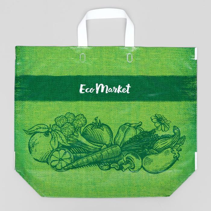 Эко сумка с петлевой ручкой "Маркет " 60 х 50 см, 160 мкм
Эко сумка с петлевой ручкой "Маркет " 60 х 50 см, 160 мкм