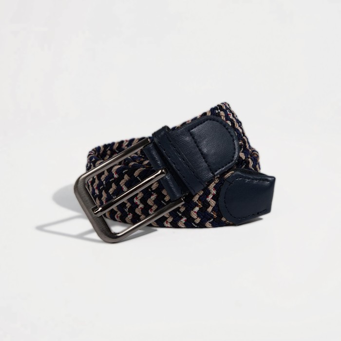 Ремень мужской, ширина 4 см, резинка, плетёнка, цвет синий
Ремень мужской, ширина 4 см, резинка, плетёнка, цвет синий
