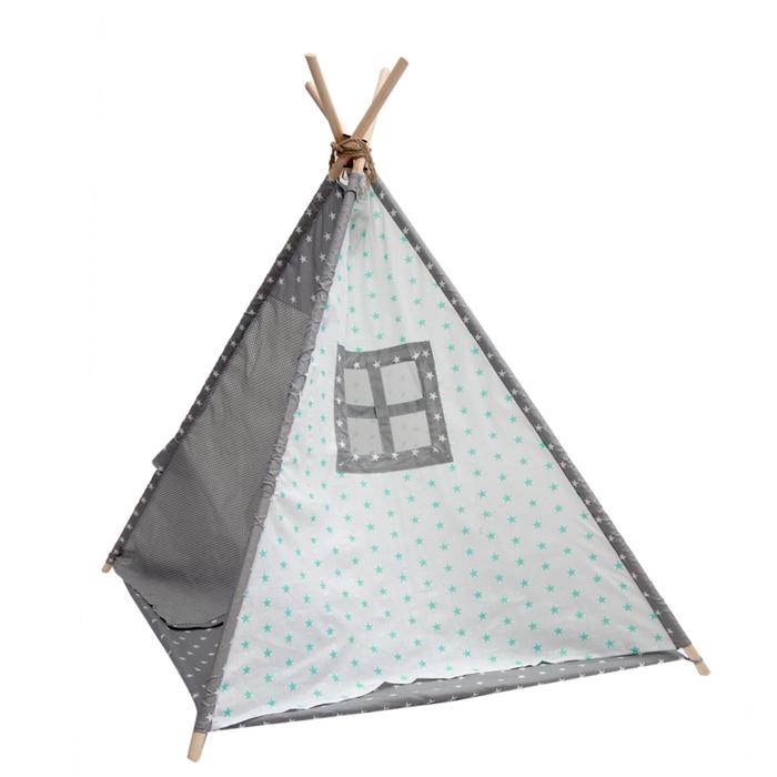фото Детская палатка-вигвам everflo hut, green