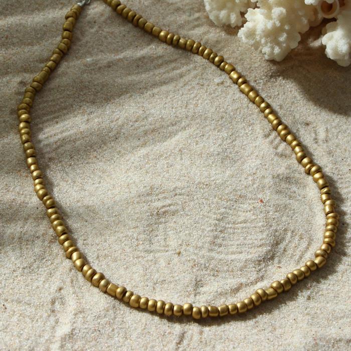 Колье "Бисер" тренд минимал, цвет золото, 40 см
Колье "Бисер" тренд минимал, цвет золото, 40 см