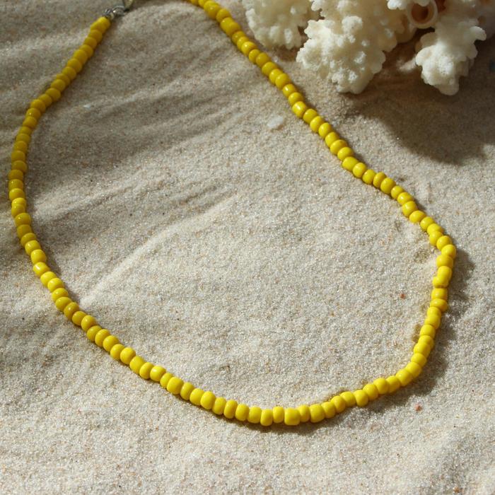 Колье "Бисер" тренд минимал, цвет жёлтый 40 см
Колье "Бисер" тренд минимал, цвет жёлтый 40 см