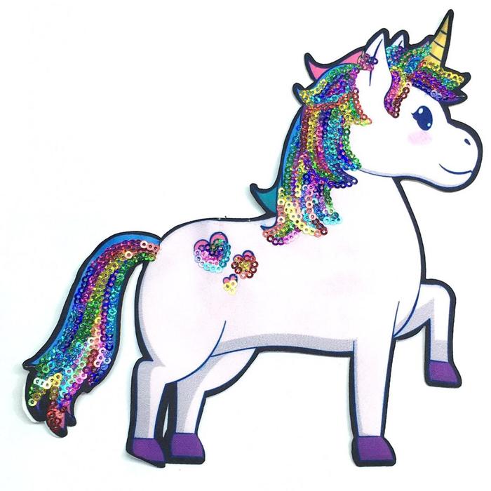 Аппликация «Единорог розовый», размер 18x19 см
Аппликация «Единорог розовый», размер 18x19 см
