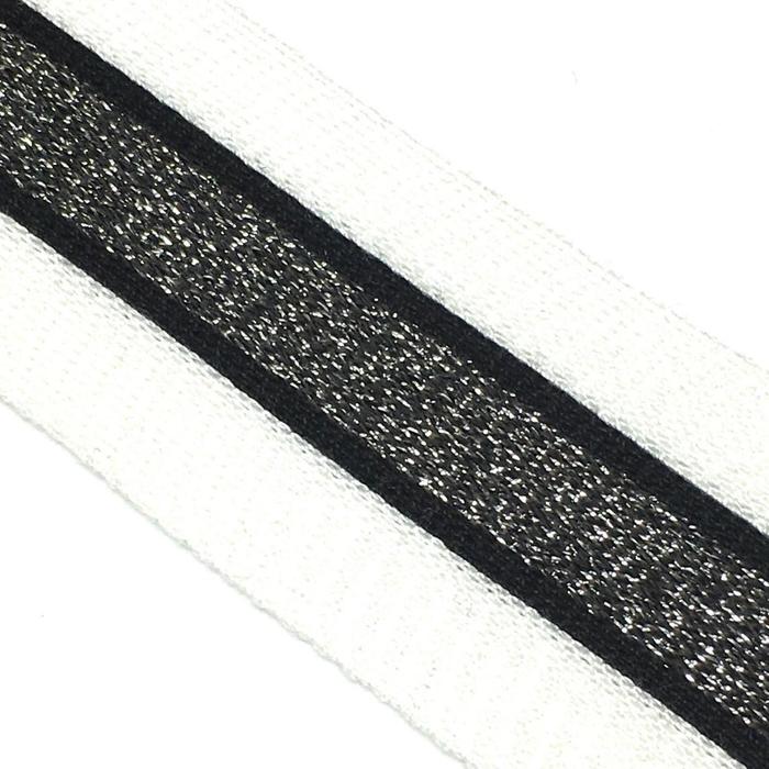 Лампасы №170, размер 3 см 1 метр, цвет черный белый, чёрный люрекс
Лампасы №170, размер 3 см 1 метр, цвет черный белый, чёрный люрекс