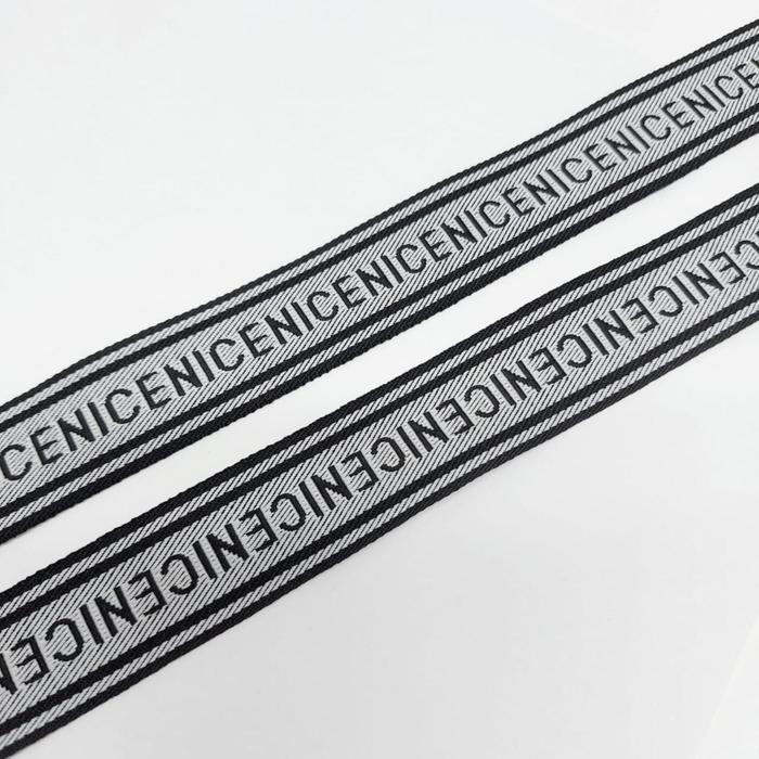 Тесьма «NICE», размер 2,5 см 1 метр, цвет серый, цвет чёрный
Тесьма «NICE», размер 2,5 см 1 метр, цвет серый, цвет чёрный