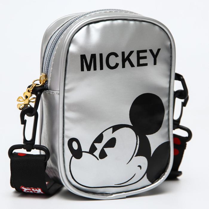 Сумка детская на молнии, 10х15 см, регулируемый ремень, серая, Микки Маус
Сумка детская на молнии, 10х15 см, регулируемый ремень, серая, Микки Маус