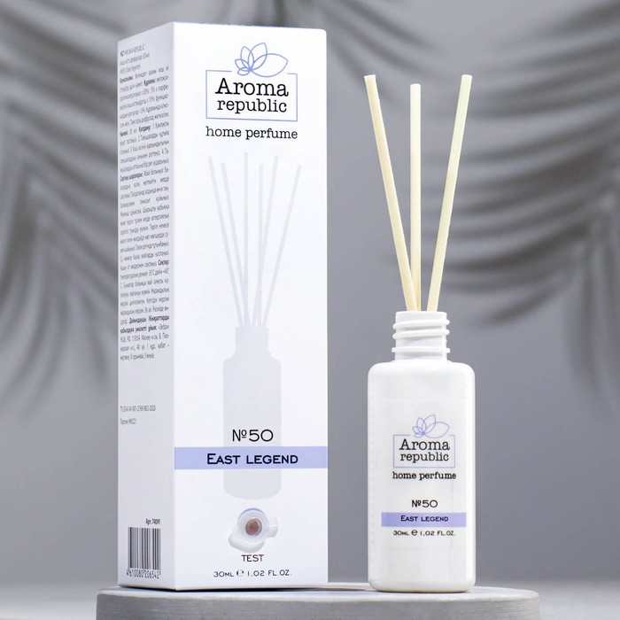 Диффузор ароматический AROMA REPUBLIC, 30 мл, "East legend", жасмин и кедр
Диффузор ароматический AROMA REPUBLIC, 30 мл, "East legend", жасмин и кедр
