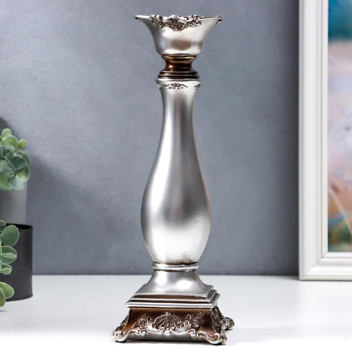 Подсвечник полистоун на 1 свечу "Розарий" серебристый 30х11х11 см
Подсвечник полистоун на 1 свечу "Розарий" серебристый 30х11х11 см