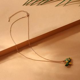 Кулон "Черепашка" мультяшная, цвет жёлто-зелёный в золоте, 42 см
Кулон "Черепашка" мультяшная, цвет жёлто-зелёный в золоте, 42 см