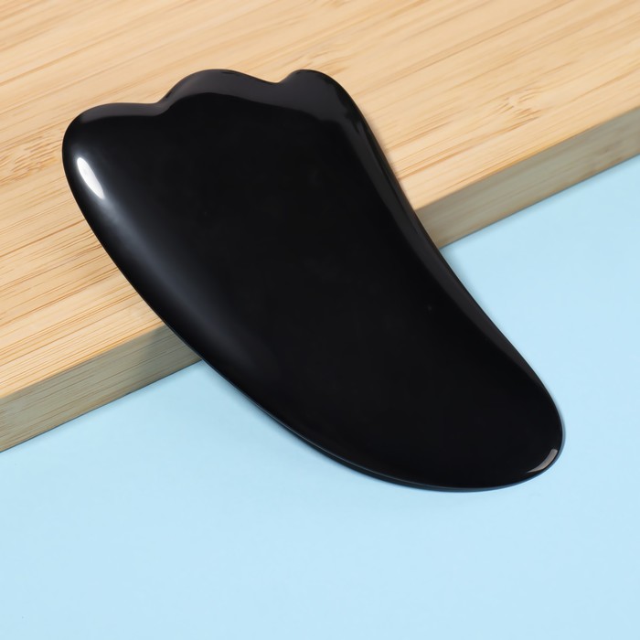 фото Массажёр гуаша «лапка», 9 × 5,2 см, цвет чёрный onlitop