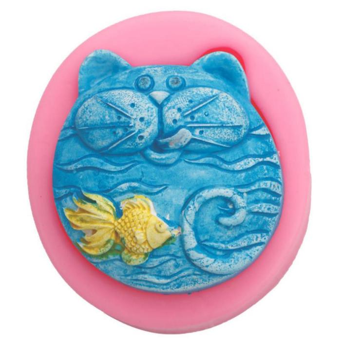 Молд силикон "Котик с рыбкой" 9х8х3 см
Молд силикон "Котик с рыбкой" 9х8х3 см