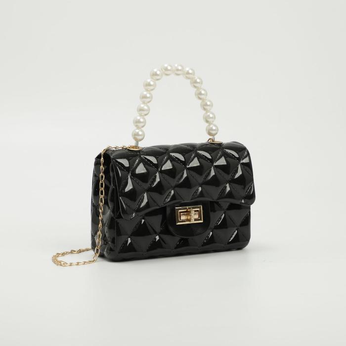 Сумка детская на клапане, цвет чёрный
Сумка детская на клапане, цвет чёрный