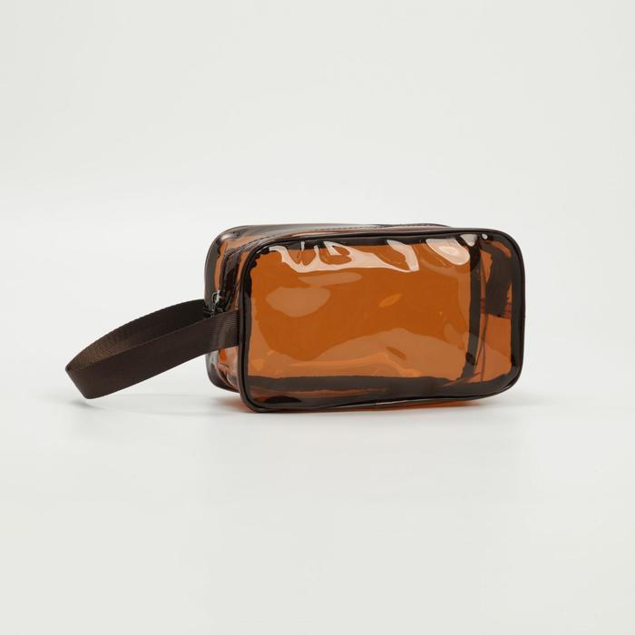 Косметичка на молнии, цвет коричневый
Косметичка на молнии, цвет коричневый